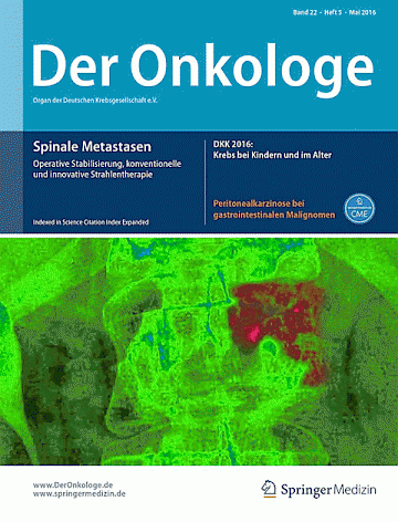 Titelblatt:Der Onkologe (Springer)