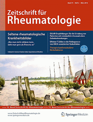 Zeitschrift Springer Für Rheumatologie Abo Abonnement Springer ...